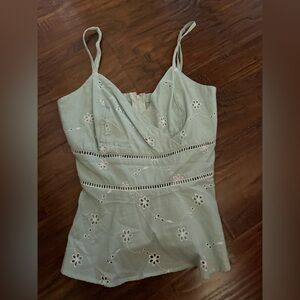 francesca’s green/blue tank